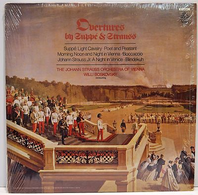 WILLI BOSKOVSKY ''Suppe & Strauss Overtures'' Vinyl LP Angel Records R-133401