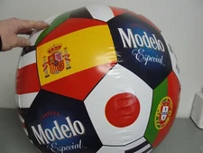 MODELO BEER SOCCER BALL 2014 WORLD CUP ⚽ POOL INFLATABLE 19" BAR DECORATION NEW