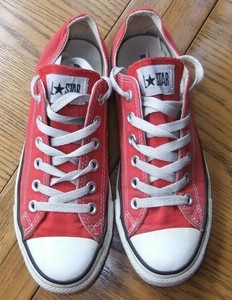 red converse ladies size 6