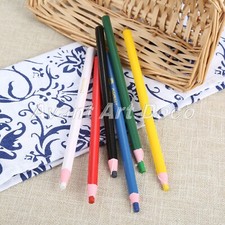 1/6 pieza Lápiz de costura Marcador Pluma de sastre Papel de tela de cuero sin corte 6 colores