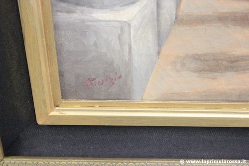 ZIEGEN GEMÄLDE ÖLGEMÄLDE EPOCHE 900 cm90X70 VINTAGE ITALIAN OIL PAINTING - Bild 6 von 10