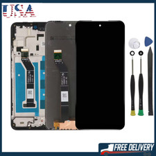 Black LCD Touch Screen Digitizer Frame For Motorola Moto G Power 5G 2024 XT2415
