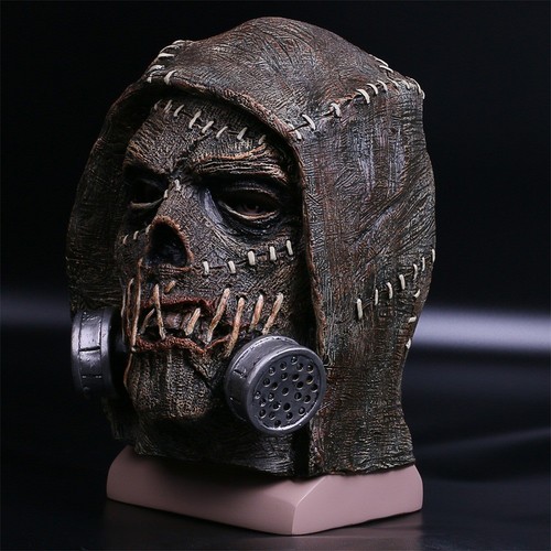 Game Batman Arkham Knight Mask Cosplay Scarecrow Mask Full Head Latex Mask Prop - 第 3/10 張圖片