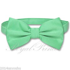 Classic New Aqua Green Men's Pre-tied Bowtie Bow tie wedding Party Prom