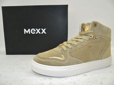Mexx HOPE Sneaker Schuhe High Top Damen Sport sand beige gold
