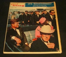 Boston AdvertiserJFK Remembered   Pictorial Living Sunday Magazine  Nov 22, 1964