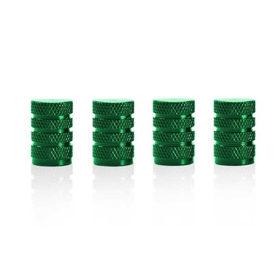 OcioDual 4 Valve Metal Valve Caps Circuit Green for Cars Motorcycles Ra...