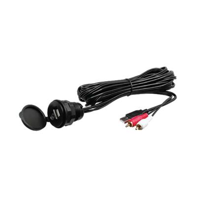 Boss Audio MUSB35 Universal USB 3.5mm 6' long Auxiliary Interface Mount & Cable