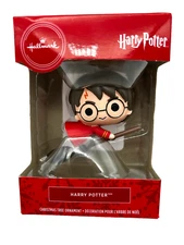 Hallmark Harry Potter Christmas Ornament 2019 Red Box Flying on Broom New