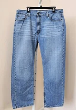 Levi's Men's Signature Regular Fit Straight Leg Denim Jeans 40x30 Light Blue