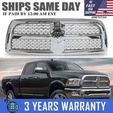 Chrome Grille For 2013-2018 Dodge RAM 2500 3500 HD Laramie Big Horn R/T SLT ST