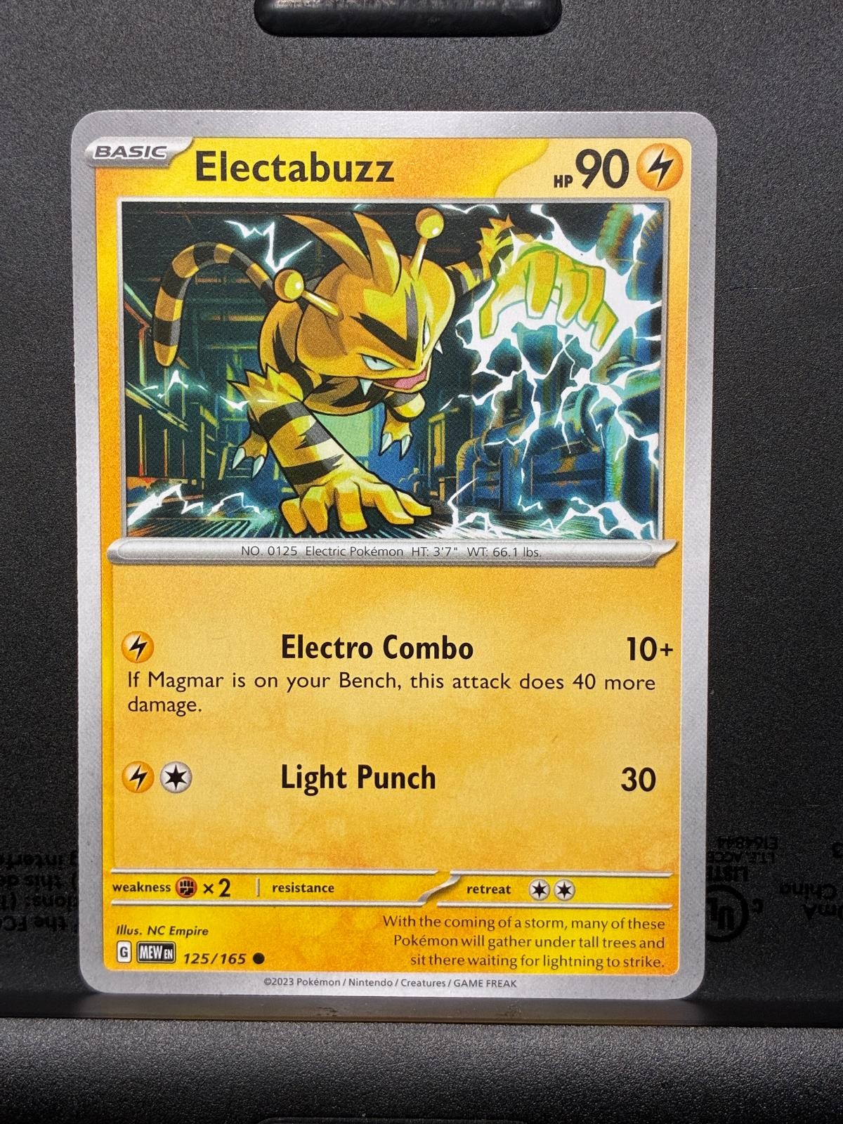Electabuzz 125/165 Common 151 Pokemon Near Mint