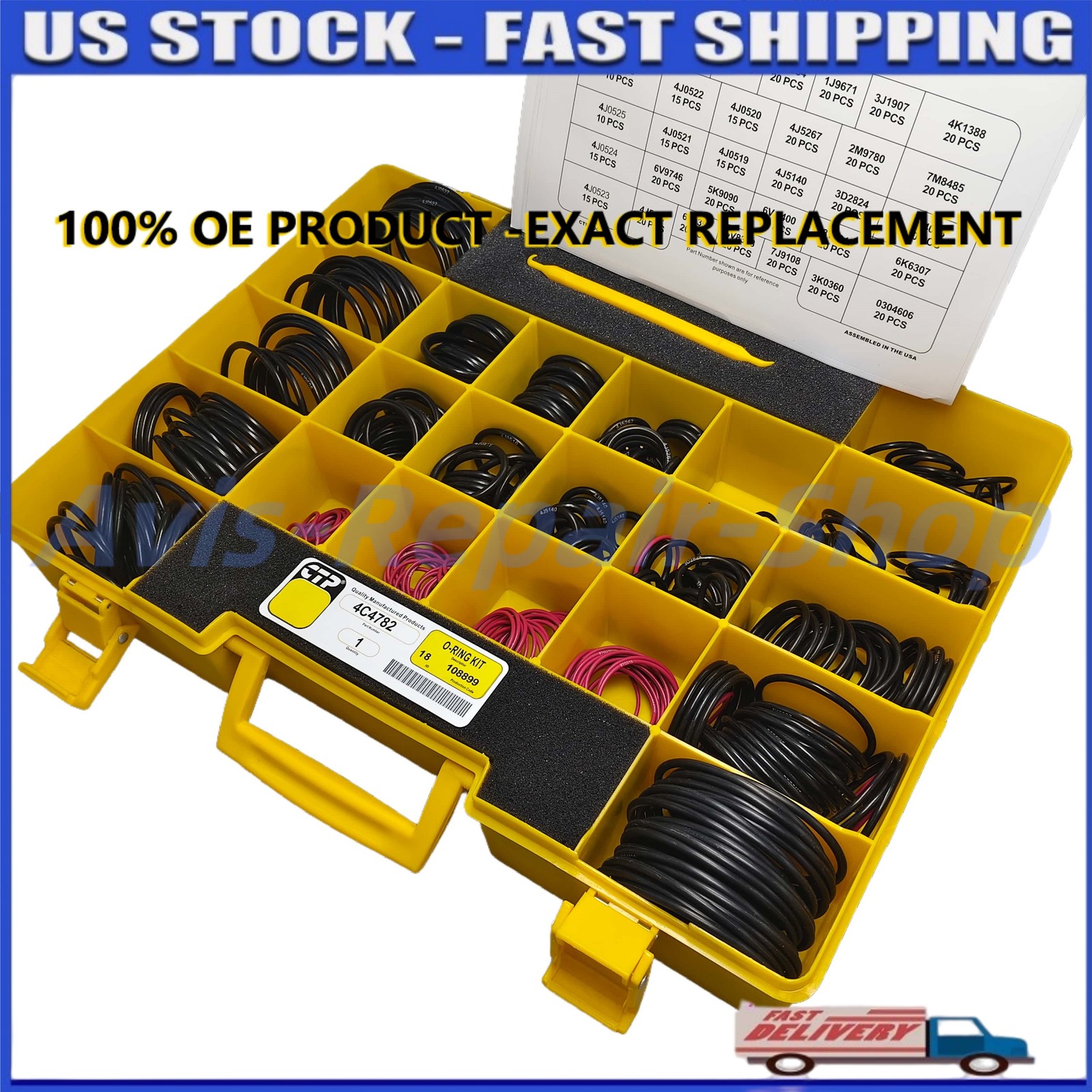 NEW OEM 4C-4782 (270-1528) For Caterpillar O-RING KIT - MADE IN USA