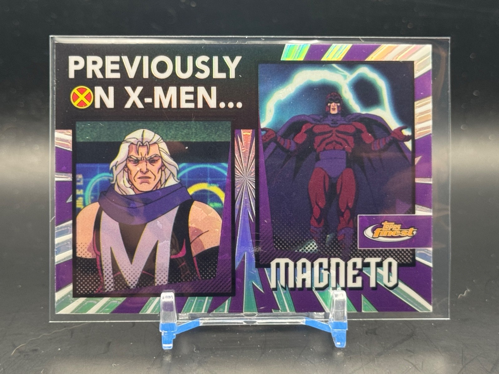 2025 Topps Finest X-Men 97' Previously on X-Men MAGNETO #PO-1