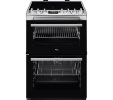 AEG 6000 SteamBake CCX6740ACM 60 cm Electric Ceramic Cooker - Stainless Steel