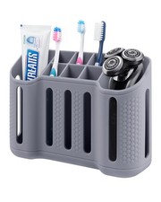 Tooth Brush Holder for Bathroom, Silicone Toothbrush Holder with Drainage, Ba...