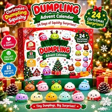 Christmas Dumpling Squishy Advent Calendar 24 Days Countdown Mystery Surprise