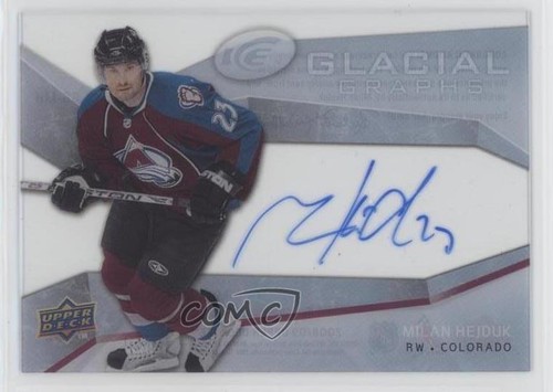 Milan Hejduk [Autograph] #GG-MH 2008 Upper Deck Ice Glacial Graphs card