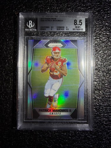PATRICK MAHOMES 2017 PANINI PRIZM #269 RC SILVER PRIZMS CHIEFS SP BGS 8.5 NM-MT+