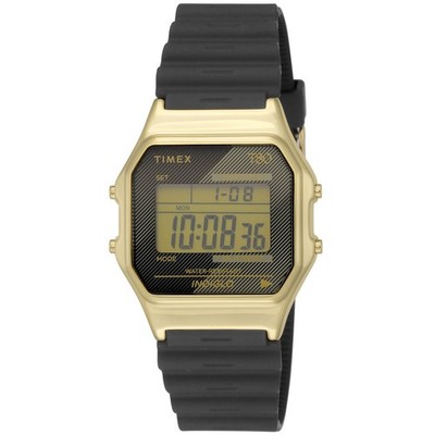 Unused TIMEX T80 TW2V41000 Black Stainless Quartz Unisex Watch in Box