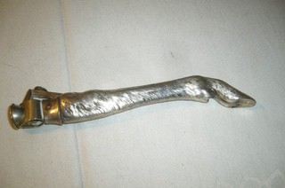 Außergewöhlicher Zigarrenschneider von WMF Versilbert Pferdefuß 16cm