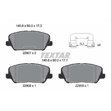 Satz Bremsbeläge Bremsklötze vorne für KIA CEE-D JD PRO | 482218