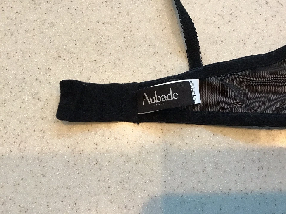 Sujetador con aros y encaje negro Aubade Foto 3 de 4