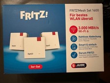AVM WLAN Repeater FRITZ!Mesh Set 1600 (3er Pack) Fritzbox Repeater Internet