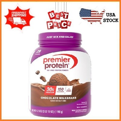 NEW Premier Protein 100% Whey Protein Powder Chocolate Milkshake 30g Pro 29 Ser