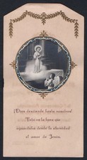 Holy card antique de Jesus Niño santino image pieuses estampa