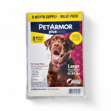 PetArmor Plus Topical Flea and Tick Prevention for Large Dogs, 8-Month Supply