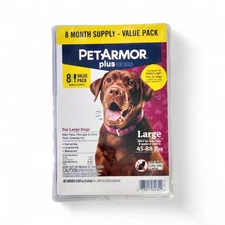 PetArmor Plus Topical Flea and Tick Prevention for Large Dogs, 8-Month Supply