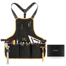 Work Tool Apron for Men and Women, Torso Length with 21 Tool Pockets, Durable...