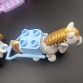 DUPLO 6153 CINDERELLA CARRIAGE 100% Complete  Figure w/Skirt Animals LEGO
