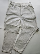 Riders Denim Jeans Womens 10 M 29x31 Off White High Rise Mom Tapered 90s Y2k