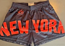 Mitchell & Ness Women’s New York Knicks Big Face 4.0 Shorts Black Large NWT