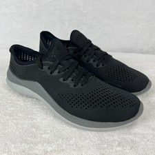 Crocs LiteRide 360 Pacer Sneakers Mens US 9 Black Shoes Lace Up Casual Walking