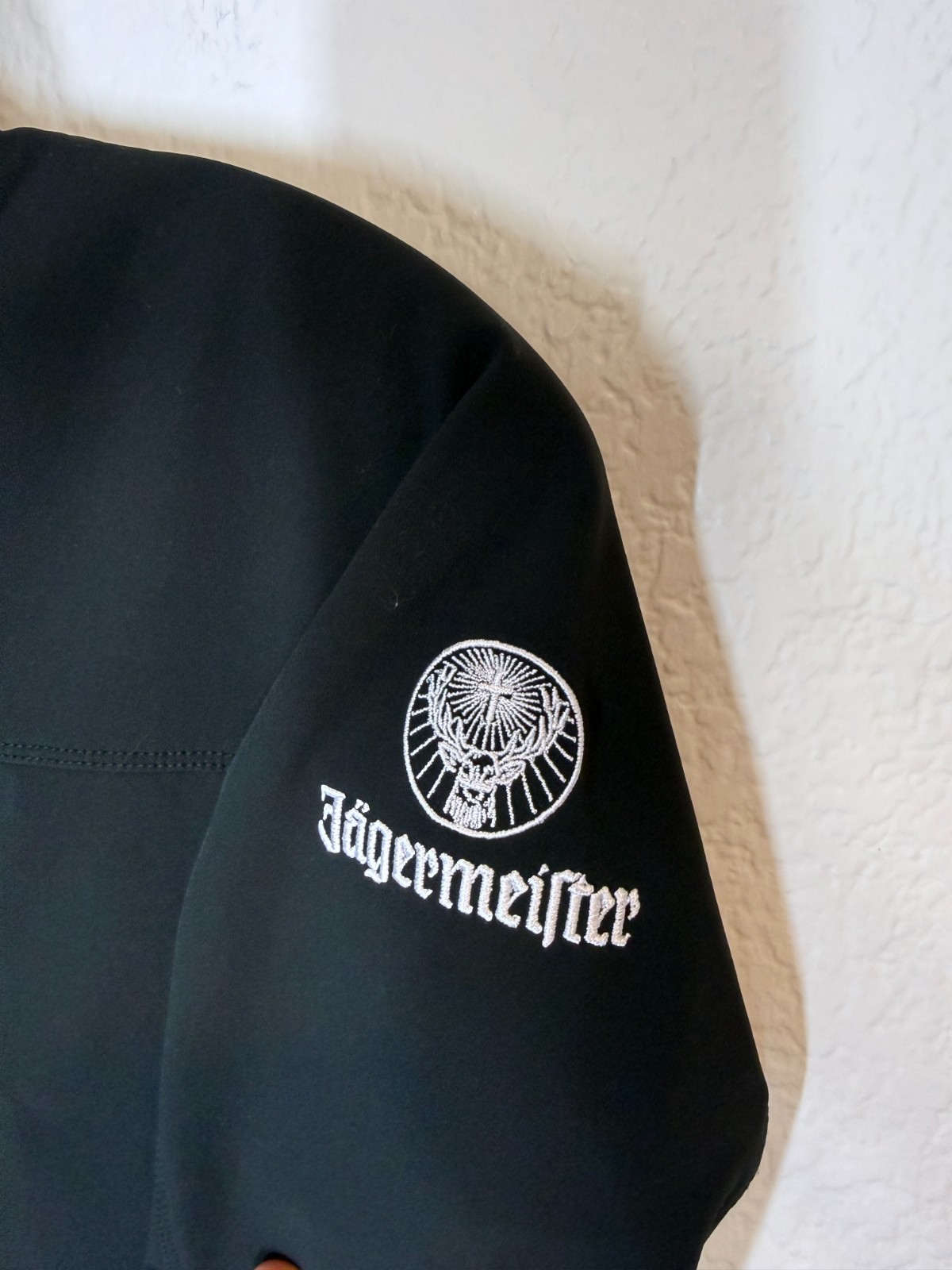 Patagonia Jacket XS Black Soft Shell Fleece Lined Jagermeister Logo Full Zip image 4