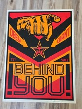 Shepard Fairey Behind You Print Rare 1999 Obey Giant L/E S/N