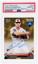 2023 Topps Now Gunnar Henderson Road To Opening Day Autograph Gold #A14