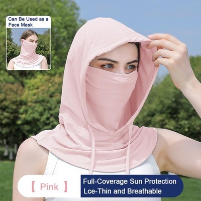 3-in-1 Cooling Balaclava Face Mask Sun Face Shield UV Protection Full Head Hood