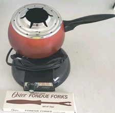 Vintage Oster Electric Fondue Set