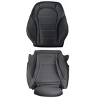 For Mercedes C300 GLC300 Seat Cover 15-21 Driver Bottom & Top Replacement Black