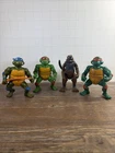 Lot Of 4 Vintage 1988 TMNT Teenage Mutant Ninja Turtles Figures Leo Raph Splin m