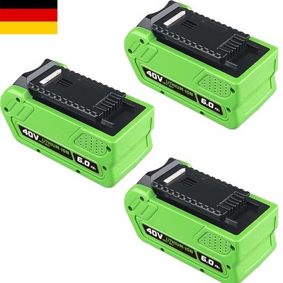3pcs Für GreenWorks 29462 29472 22272 G-MAX 40V Tool - 6000mAh Li-ion Battery