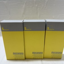 Mosanana Women's Rectangular Black Sunglasses Plastic Frame and Lenses ThreePK