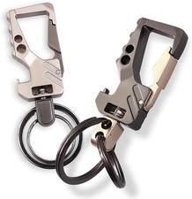 Heavy Duty Key Chain with Bottle Opener, 2 Pack Car Key Chains
