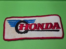Vintage Honda Motorcycle Bike Moto Dealer Patch Red White Blue Wing Logo 4.25"
