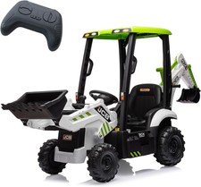 12V 4in1 Kids Ride On Excavator Bulldozer Electric Digger w/ Remote Control Car