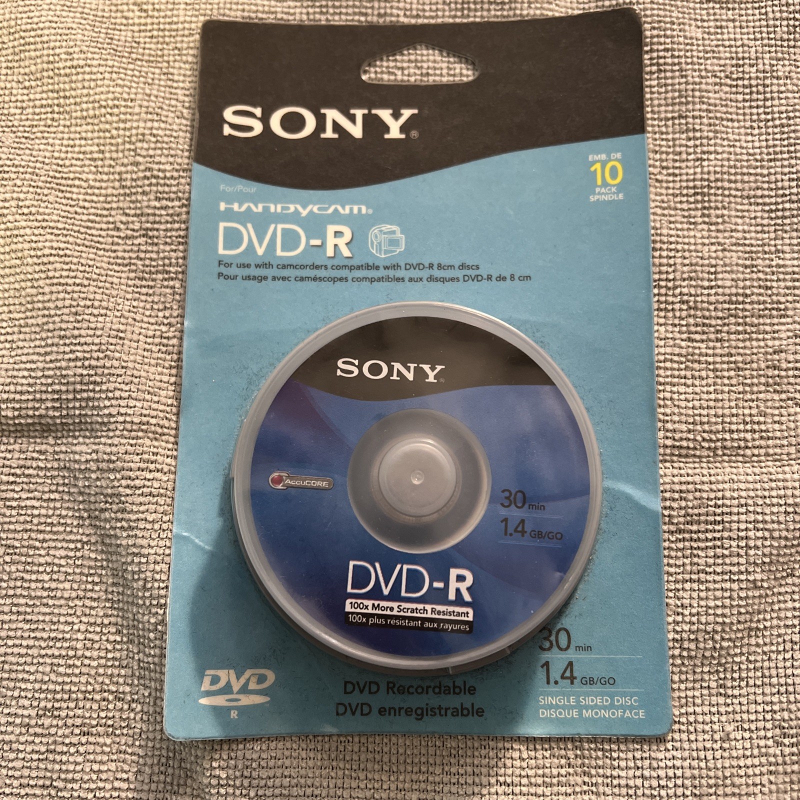Sony Handycam Mini DVD-R 10-Pack 1.4GB 30-Min Recordable Discs New | eBay